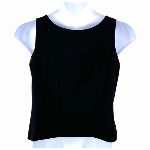 AMANDA SMITH SUITS BLACK SLEEVELESS SHELL TOP - 12 - Picture 2 of 4